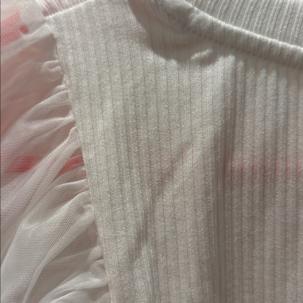 White Puff Sleeve Lace Top - Brand Unknown - Picture 6 of 6